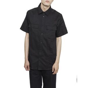 ALEXANDER WANG Men's Short Sleeve Utility Shirt Men BLACK Shirts